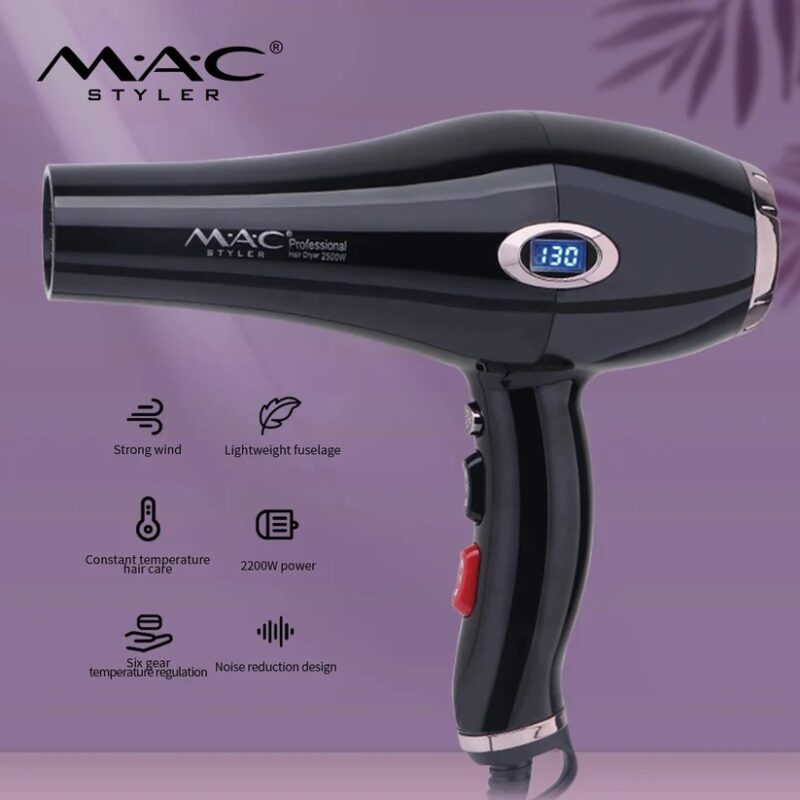 سشوار حرفه ای 2500 وات مک استایلر MAC STYLER 6685A